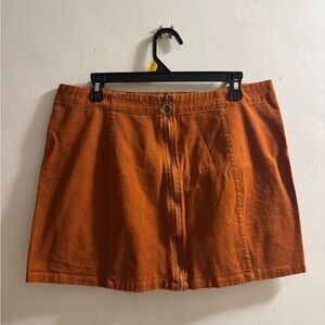Burnt Orange Mini Skirt
